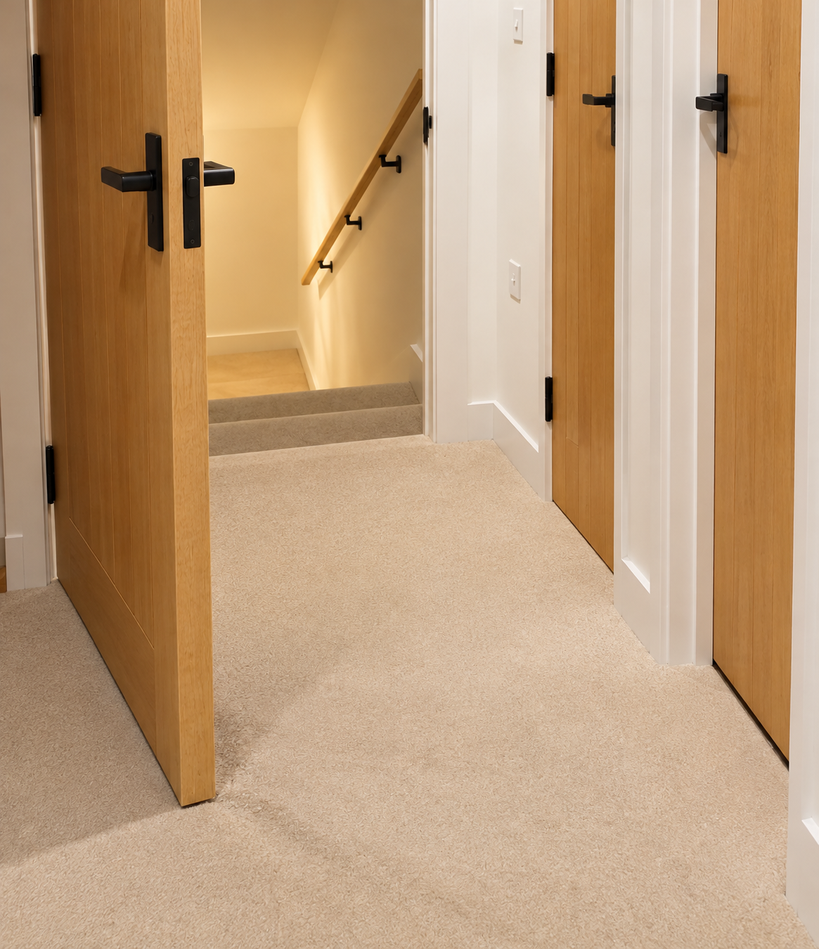 door trimming for after carpet installation